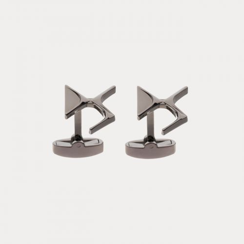 CUFFLINK DS AUTOMOBILES BLACK CHROME