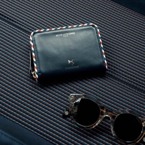 Portefeuille Ines De La Fressange En Cuir Noir – Occasion